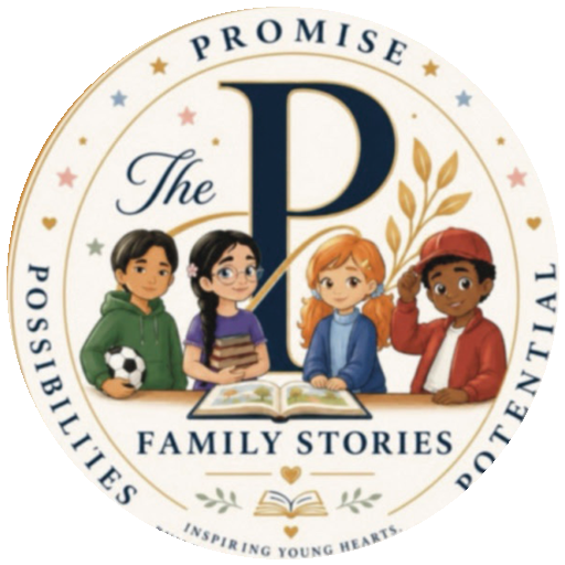 The P Family Stories seal: Promise, Possibilities, Potential